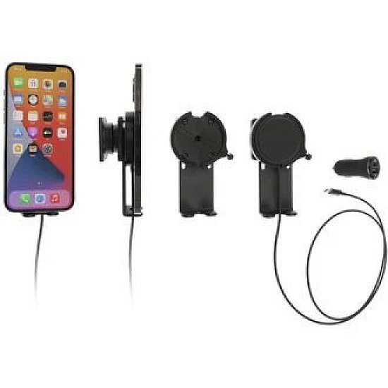 Brodit držák Magsafe pro iPhone 14/13/12/Mini/Pro/Plus/Max, s podpěrou, s nabíjením z CL/USB-C
