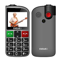 EVOLVEO EasyPhone FL, mobilní telefon pro seniory s nabíjecím stojánkem, stříbrná EVOLVEO EasyPhone FL, mobilní telefon pro seniory s nabíjecím stojánkem, stříbrná