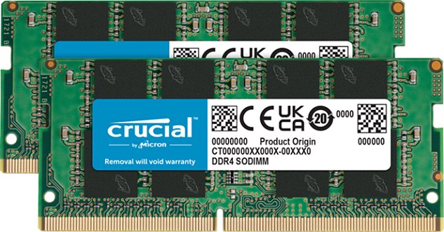 SO-DIMM 16GB DDR4 3200MHz Crucial CL22 (2x8GB)