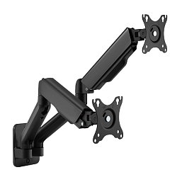 Držák monitoru Brateck LDA32-114E dvě ramena vedle sebe mechanická pružina nástěnný Držák monitoru Brateck LDA32-114E dvě ramena vedle sebe mechanická pružina nástěnný