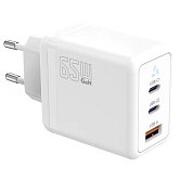 TB Touch 65W GaN Power Adapter,2x USB C + USB A TB Touch 65W GaN Power Adapter,2x USB C + USB A