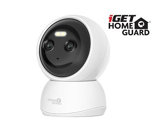 iGET HGWIP222 - WiFi Dual Lens 2K IP kamera s LED + IR nočním viděním, zvuk, otočná, CZ aplikace