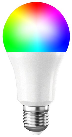 iGET HOME BS1 - Wi-Fi LED žárovka 9W RGB, CCT, E27, stmívatelná, samostatná