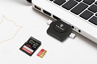 VIKING ČTEČKA PAMĚŤOVÝCH KARET V4 USB3.0 4V1 bílá