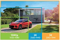 iGET HGNVK109104 - kamerový Wi-Fi set, 3K rozlišení, 10CH NVR + 4x kamera se zvukem, IR + LED,CZ app