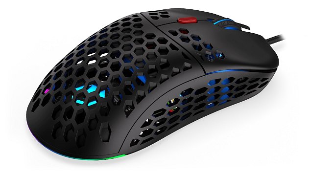 Endorfy LIX Plus/Herní/Optická/Pro praváky/19 000 DPI/Drátové USB-A/Černá