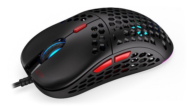 Endorfy LIX Plus/Herní/Optická/Pro praváky/19 000 DPI/Drátové USB-A/Černá