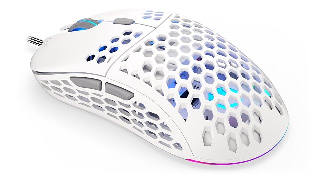 Endorfy LIX Plus/Herní/Optická/Pro praváky/19 000 DPI/Drátové USB-A/Bílá