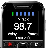 EVOLVEO EasyPhone, mobilní telefon pro seniory s nabíjecím stojánkem, černá EVOLVEO EasyPhone, mobilní telefon pro seniory s nabíjecím stojánkem, černá