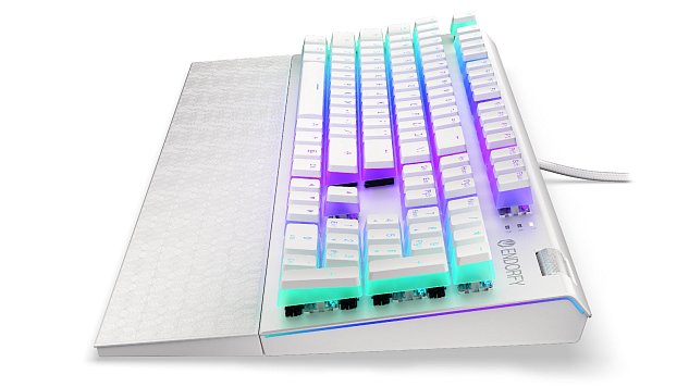 Endorfy Omnis Pudding Blue/Drátové USB-A/US layout/Bílá