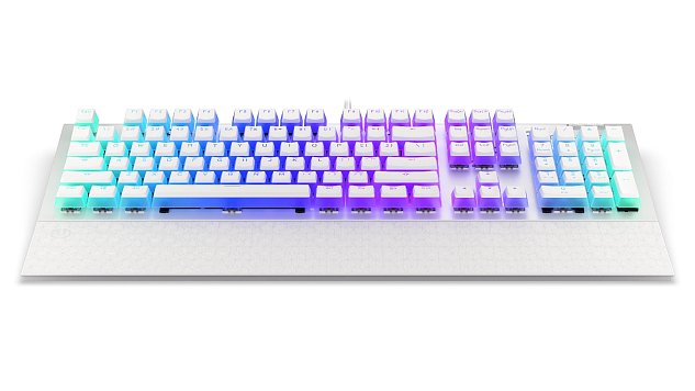Endorfy Omnis Pudding Blue/Drátové USB-A/US layout/Bílá