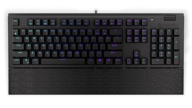 Endorfy Omnis Blue/Drátové USB-A/US layout/Černá