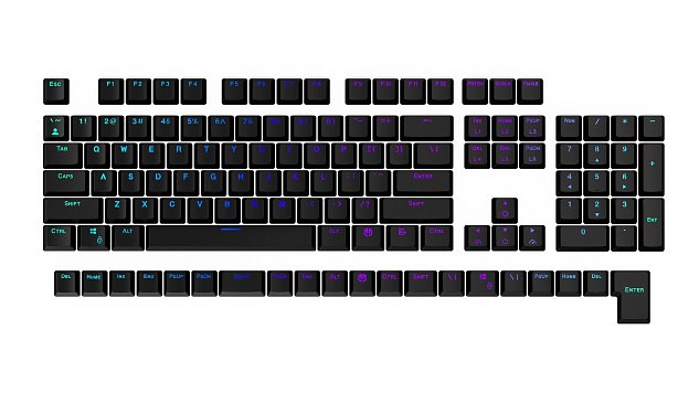 Endorfy set kláves KC124 BK Dbl. Shot