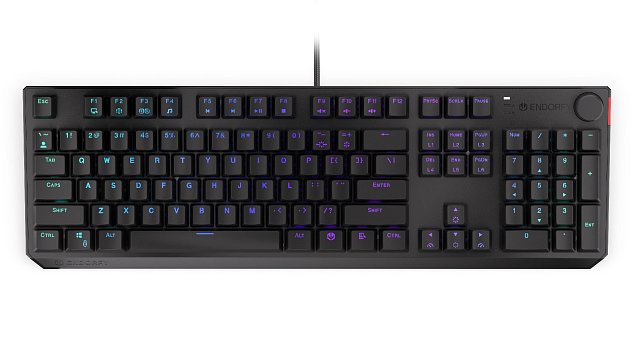 Endorfy Thock Red/Drátové USB-A/US layout/Černá