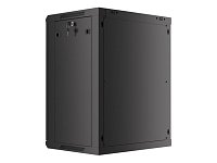 Nástěnný rack 19'' 15U 600X450mm černý flat pack