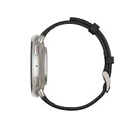 Amazfit Active 2 Round NFC/Silver/Elegant Band/Black Leather Amazfit Active 2 Round NFC/Silver/Elegant Band/Black Leather