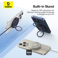 Baseus bezdrátová nabíjecí magnetická podložka Simple Mini4 Qi2 15W černá Baseus bezdrátová nabíjecí magnetická podložka Simple Mini4 Qi2 15W černá