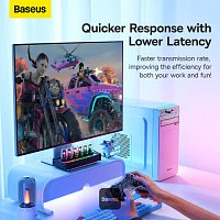 Baseus bezdrátový bluetooth adaptér BA07 černý Baseus bezdrátový bluetooth adaptér BA07 černý