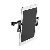 Baseus univerzální držák na opěrku hlavy pro tablety a mobilní telefony černý Baseus univerzální držák na opěrku hlavy pro tablety a mobilní telefony černý