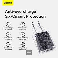 Baseus nabíječka do sítě Compact 3xUSB 17W černá Baseus nabíječka do sítě Compact 3xUSB 17W černá