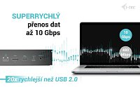 i-tec Universal 5x 4K Display Docking Station, Power Delivery 100W