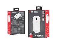 Genesis herní myš ZIRCON 660 PRO, 26 000DPI, bílá
