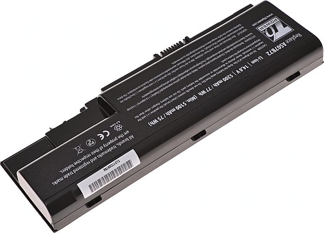 Baterie T6 power Acer Aspire 5310, 5520, 5720, 5920, 7720, TravelMate 7530, 5200mAh, 77Wh, 8cell