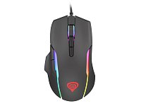 Tichá herní myš Genesis Xenon 220, RGB podsvícení, software, 6400 DPI