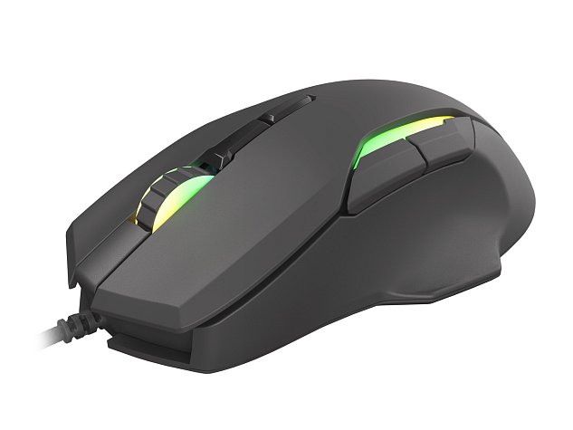 Tichá herní myš Genesis Xenon 220, RGB podsvícení, software, 6400 DPI