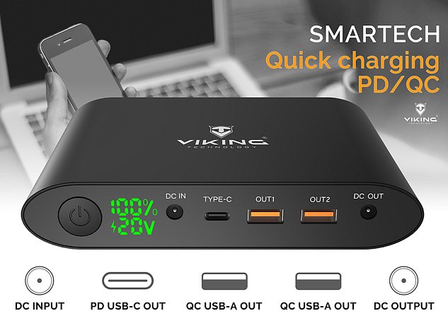 Notebook powerbank Smartech QC3.0 20000mAh
