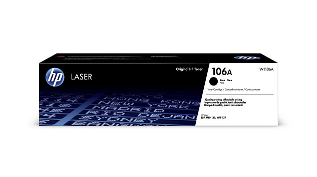 HP 106A Black Laser Toner, W1106A