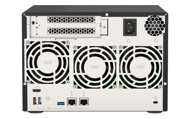 QNAP TVS-675-8G (8core 2,5GHz / 8GB RAM / 6xSATA / 2xM.2 NVMe slot / 2xPCIe / 2x2,5GbE / 1x HDMI 4K)