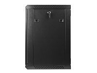 Nástěnný rack 19'' 12U 600X450mm černý flat pack