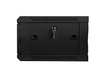 Nástěnný rack 19'' 4U 600X450mm černý flat pack