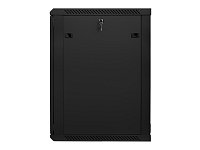 Nástěnný rack 19'' 18U 600X600mm černý flat pack