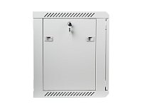 Nástěnný rack 19'' 9U 600X450mm šedý flat pack