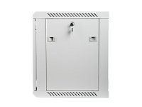 Nástěnný rack 19'' 9U 600X450mm šedý flat pack