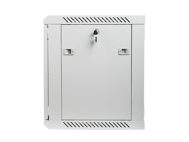 Nástěnný rack 19'' 9U 600X450mm šedý flat pack