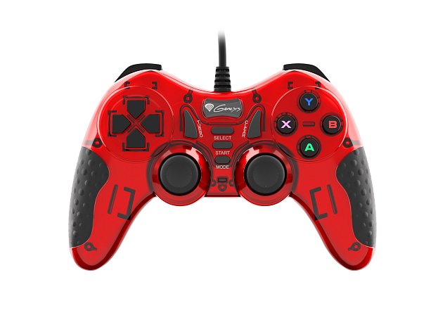 Drátový gamepad Genesis Mangan 200, pro PC, vibrace