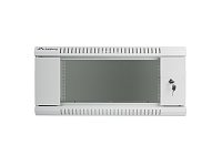 Nástěnný rack 19'' 4U 600X450mm šedý flat pack