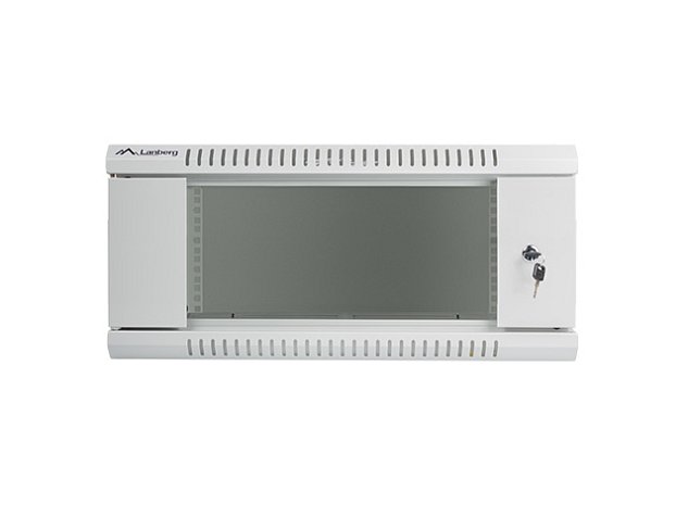 Nástěnný rack 19'' 4U 600X450mm šedý flat pack