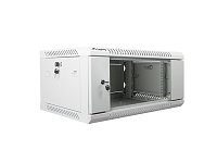 Nástěnný rack 19'' 4U 600X450mm šedý flat pack