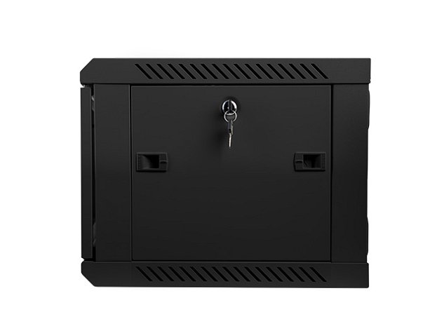 Nástěnný rack 19'' 6U 600X450mm černý flat pack