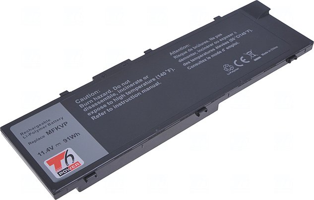 Baterie T6 power Dell Precision 15 7510, 7520, 17 7710, 7720, 7900mAh, 91Wh, 6cell, Li-pol