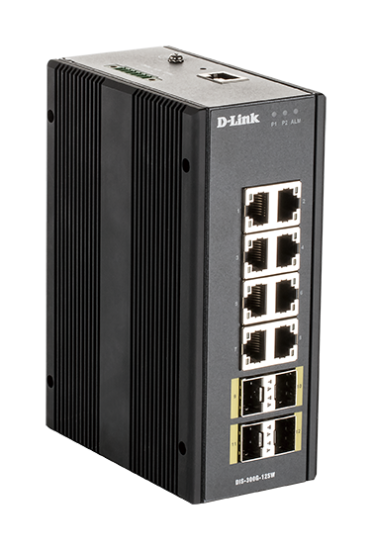 D-Link DIS-300G-12SW Industrial Gigabit Managed Switch with SFP slots