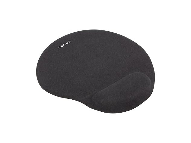 Podložka pod myš ergonomická gelová Natec Marmot, černá, 245x225 mm
