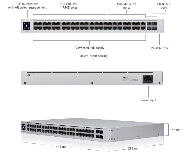 UBNT USW-48-POE UniFi Switch 48 PoE