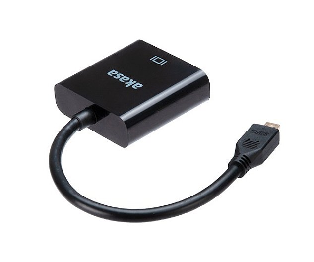 AKASA - Micro HDMI na VGA převodník