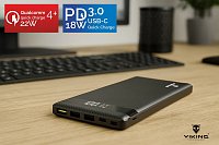 VIKING POWER BANK PN-962 QC3.0 20000mah, QUICK CHARGE 3.0, Černá