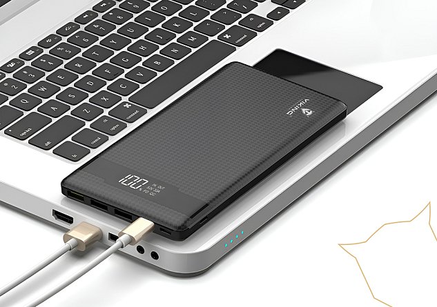 VIKING POWER BANK PN-962 QC3.0 20000mah, QUICK CHARGE 3.0, Černá
